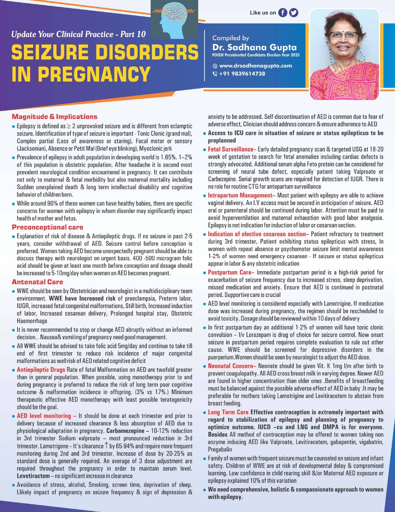 Seizure Disorders in Pregnancy,