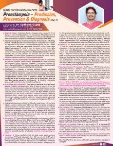 Preeclampsia- Prediction, Prevention & Diagnosis (Part 1),