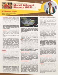 Morbid Adherent Placenta (PAS) _Part 3